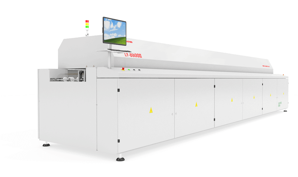 Eight-zones Reflow oven Top Banner_Left Side